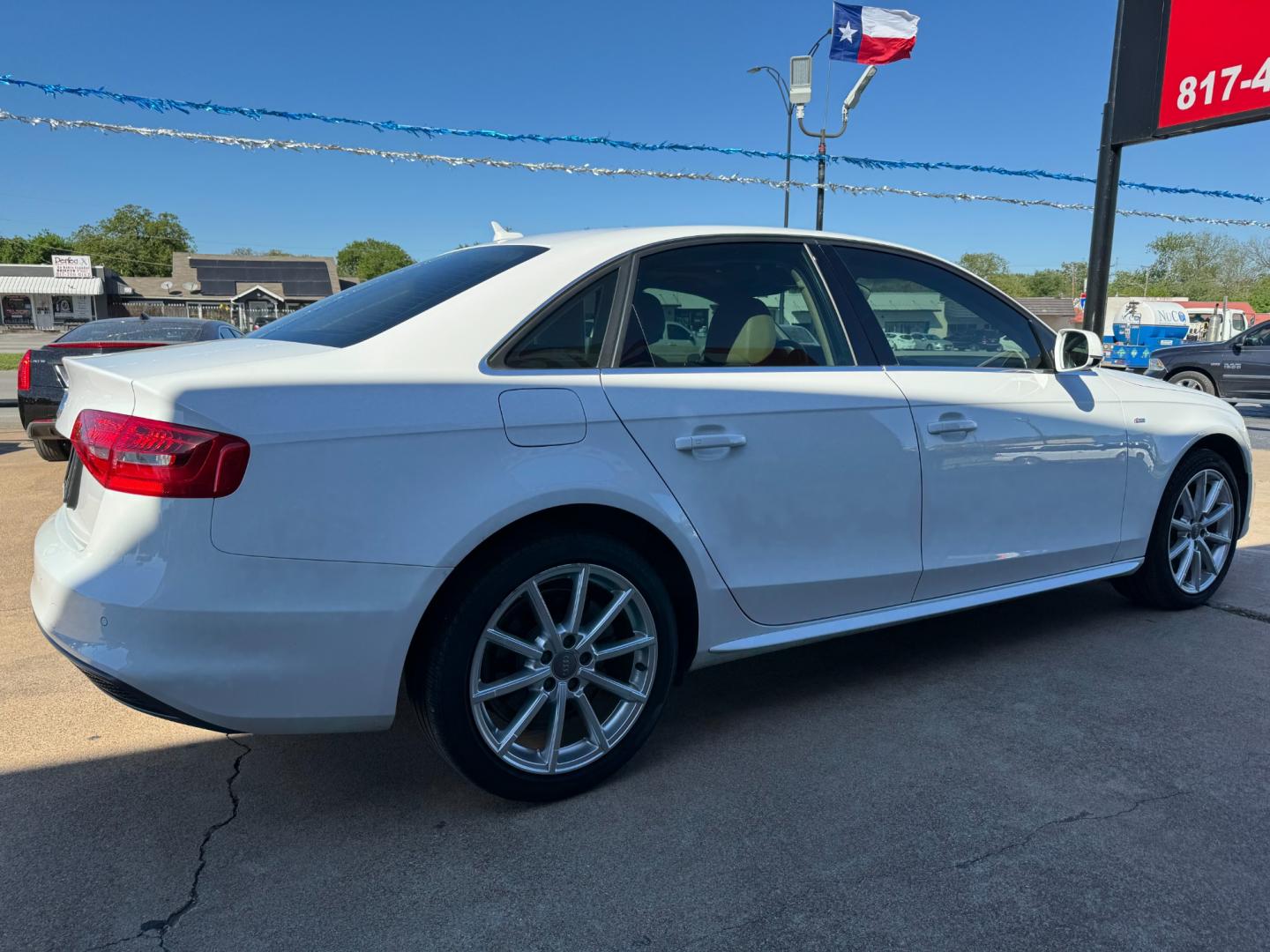 2014 WHITE AUDI A4 PREMIUM PLUS (WAUEFAFL2EN) , located at 5900 E. Lancaster Ave., Fort Worth, TX, 76112, (817) 457-5456, 0.000000, 0.000000 - Photo#3